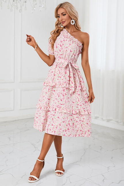 Robe Trapèze Flottante Fleurie - gallery 4