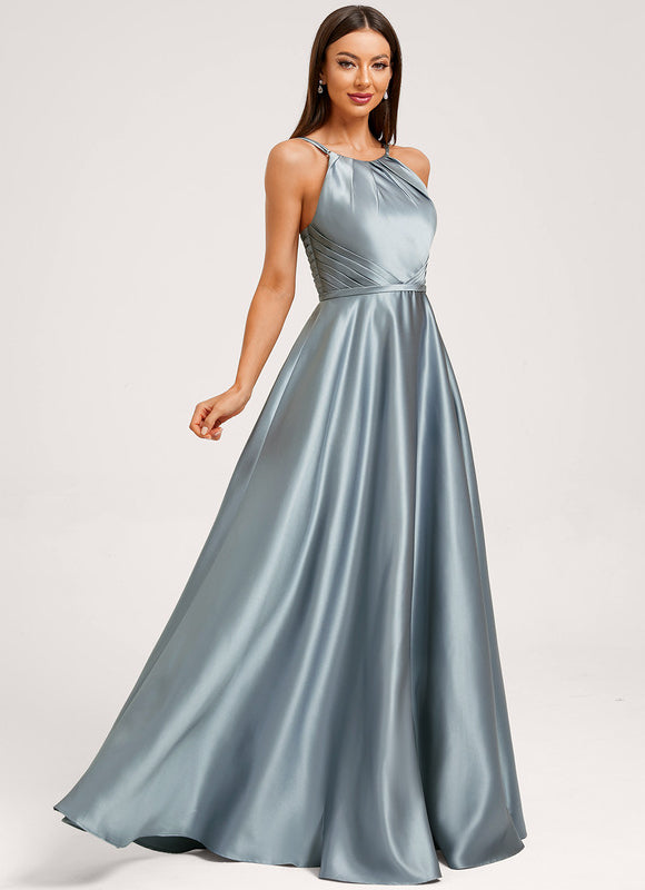 Robe Trapèze Satin Fluide
