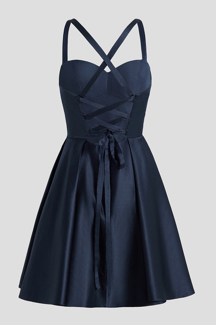 Robe Trapèze Cobalt Élégance - gallery 9