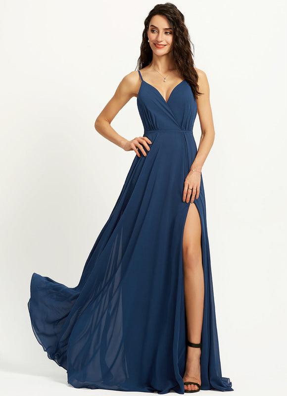 Robe Trapèze Velours Céleste