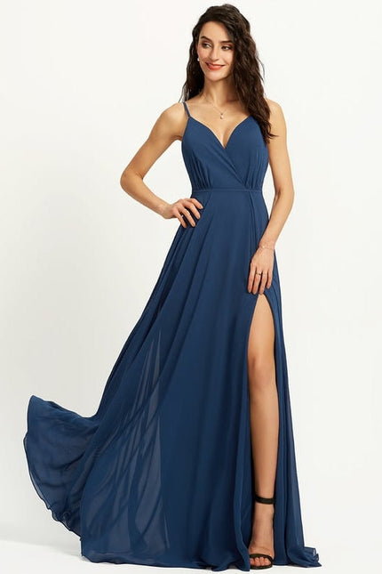 Robe Trapèze Longue Beige Élégante