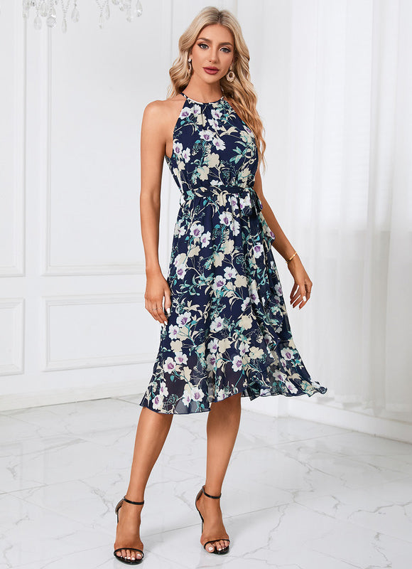 Robe Trapèze Florale Douce