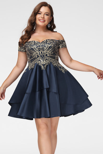 Robe Trapèze Satinée Ébène - gallery 6