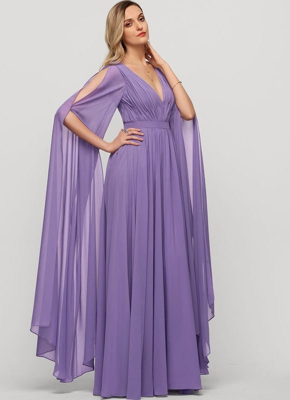 Robe Trapèze Élégante Mousseline - gallery 3