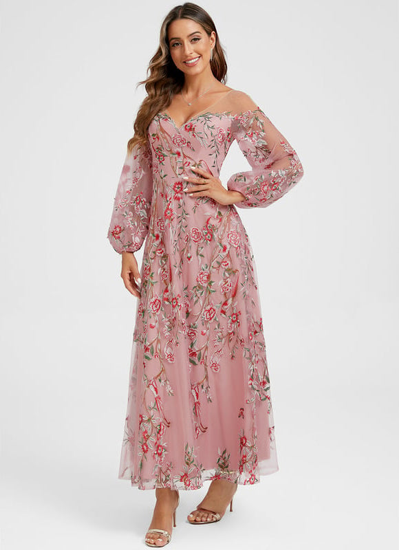 Robe Trapèze Éthérée Noire - gallery 7