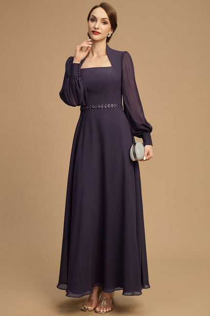 Robe Trapèze Élégance Améthyste - gallery 5