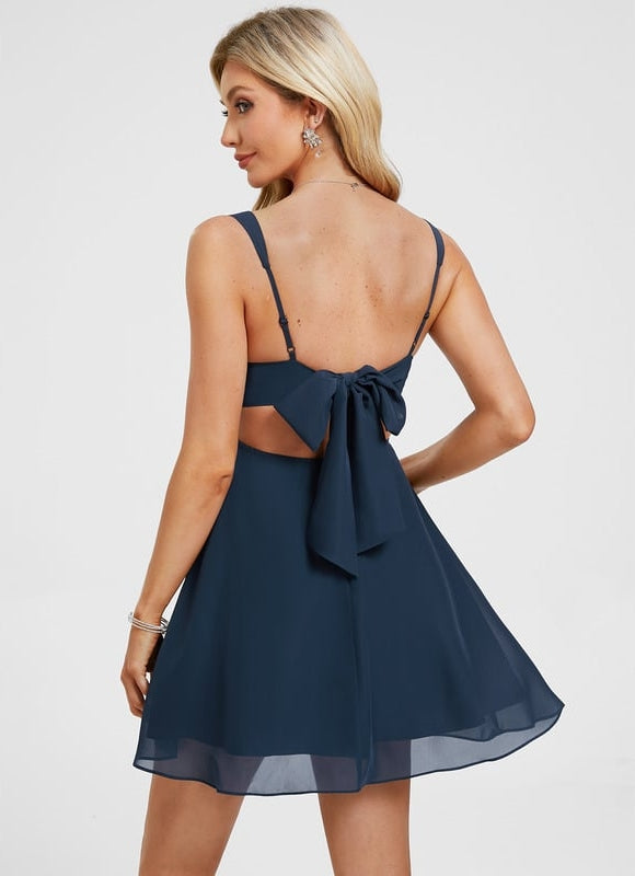 Robe Trapèze Céleste Azur - gallery 3