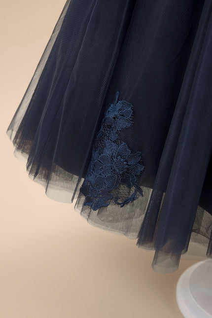 Robe Trapèze Tulle Asymétrique - gallery 8