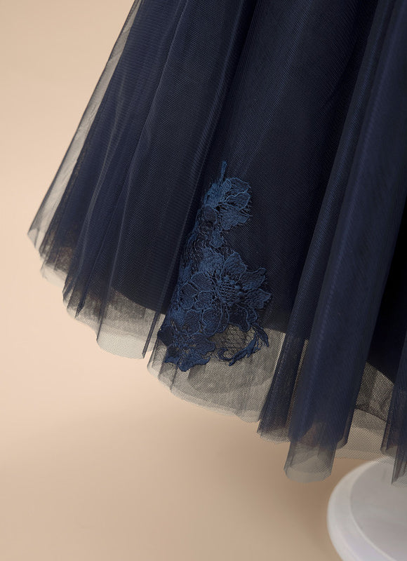 Robe Trapèze Tulle Asymétrique - gallery 8