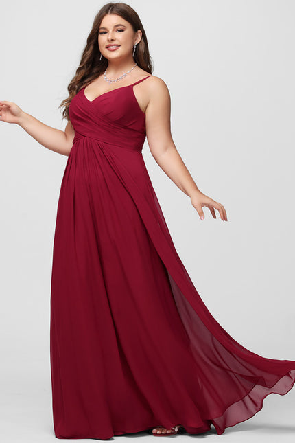 Robe Trapèze Bleu Élégant Longue - gallery 5