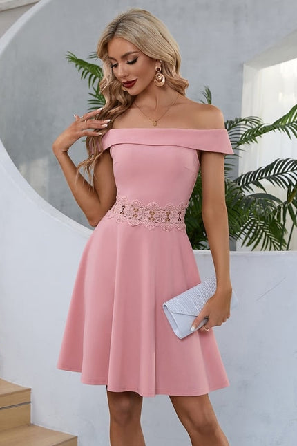 Robe Trapèze Flou Poudré - gallery 1