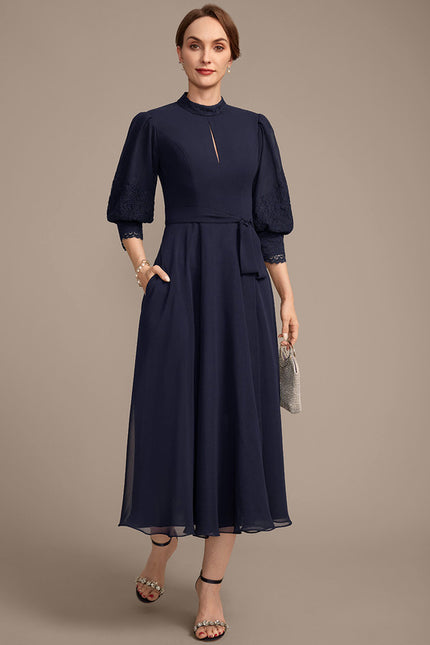 Robe Trapeze Ceinturée - gallery 4