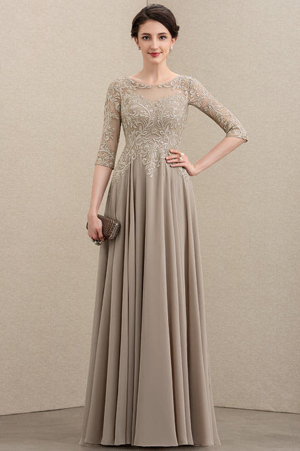 Robe Trapèze Longue Violetée - gallery 1