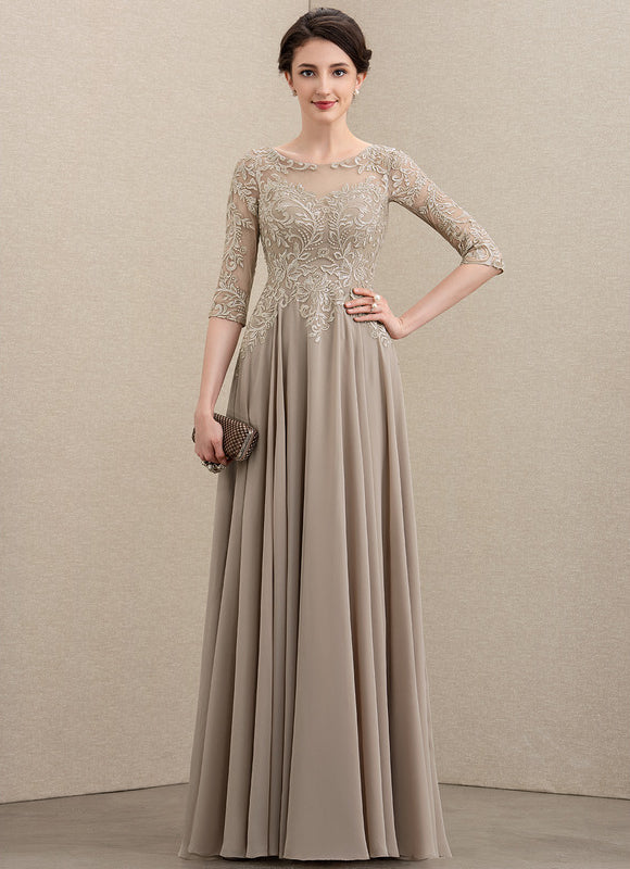 Robe Trapèze Longue Violetée - gallery 1