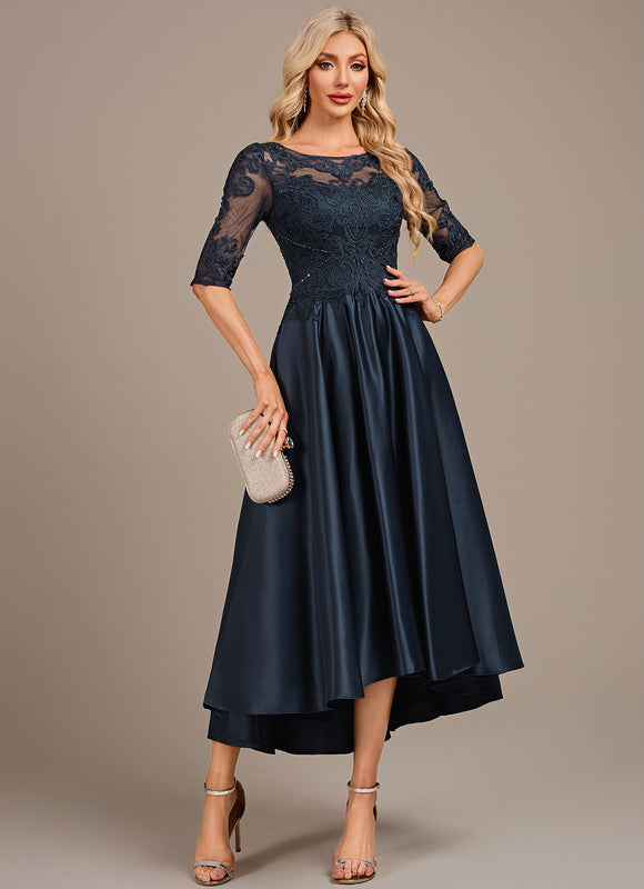 Robe Trapèze Marine Élégante - gallery 4