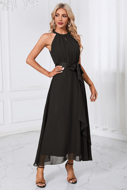 Robe Trapèze Chiffon Maxi - gallery 7