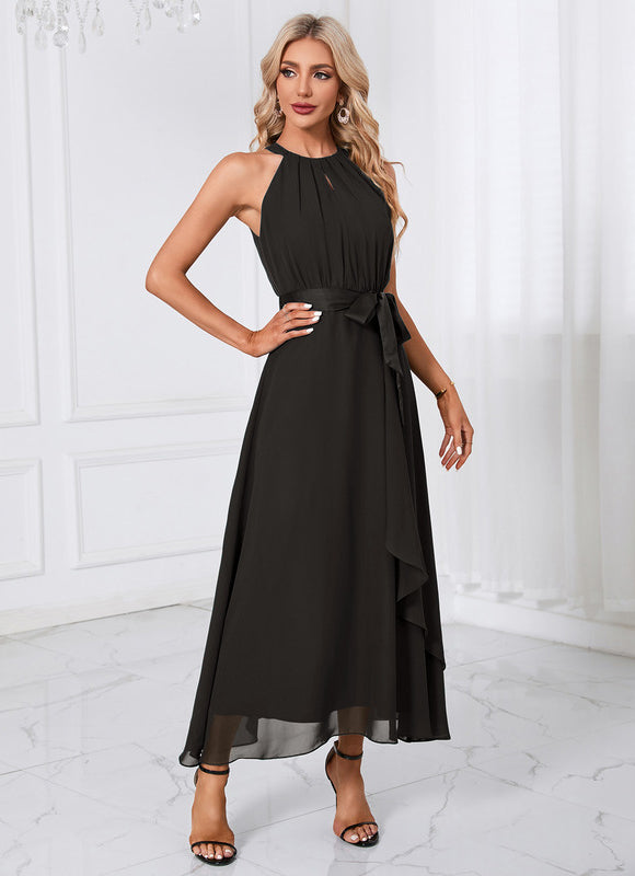 Robe Trapèze Chiffon Maxi - gallery 7