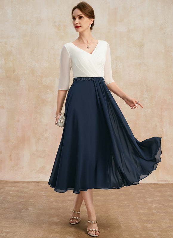 Robe Trapèze Éclat De Vague