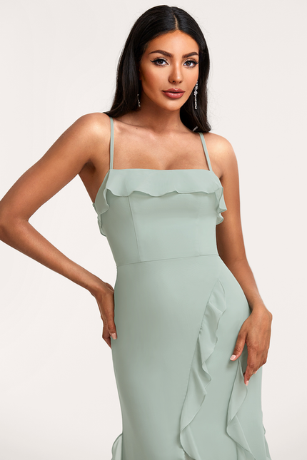 Robe Trapèze Flottante Aqua - gallery 4