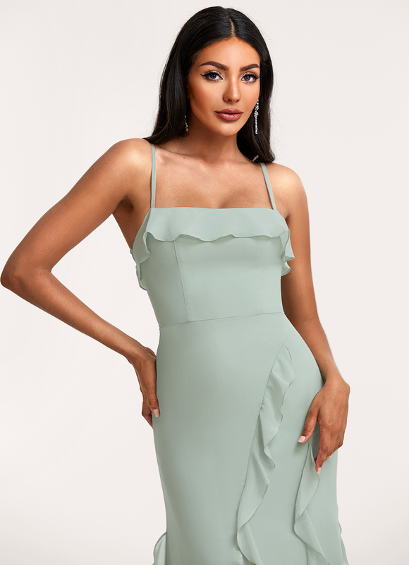 Robe Trapèze Flottante Aqua - gallery 4
