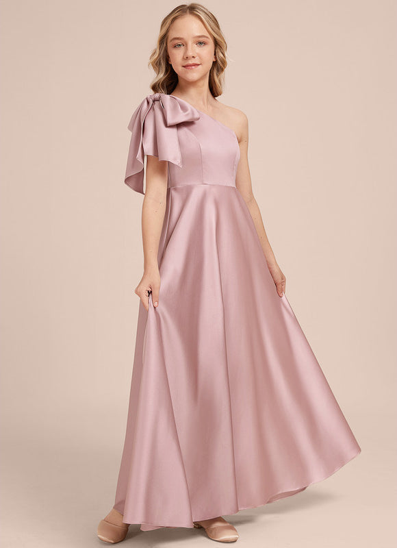 Robe Trapèze Asymétrique Rosée - gallery 4