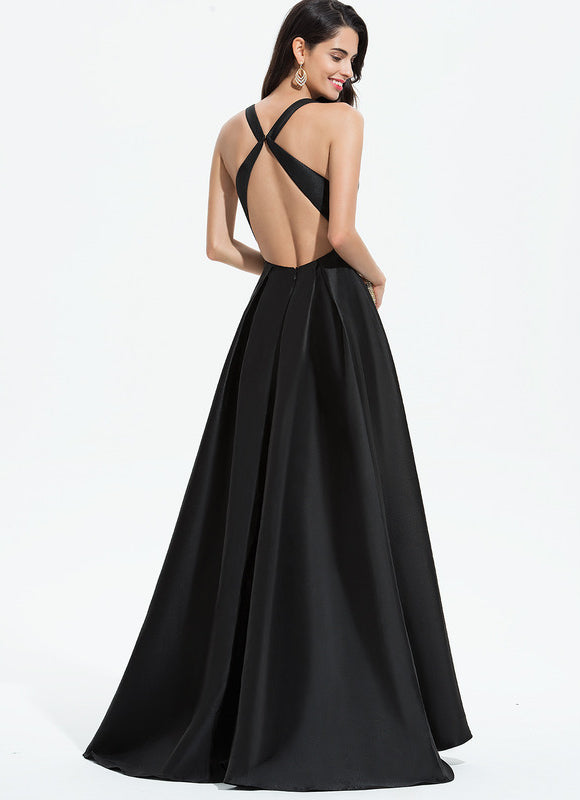 Robe Trapèze Floral Satinée - gallery 4