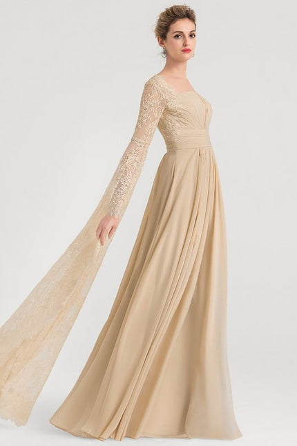 Robe Trapèze Voile Éthéré - gallery 2