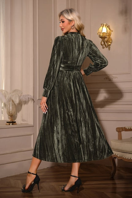 Robe Trapeze Velours Femme - gallery 1