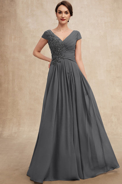 Robe Trapèze Sérénité Charbonnée - gallery 1