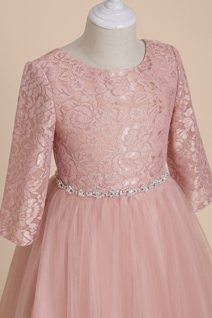 Robe Trapèze Pendule Rosée - gallery 3