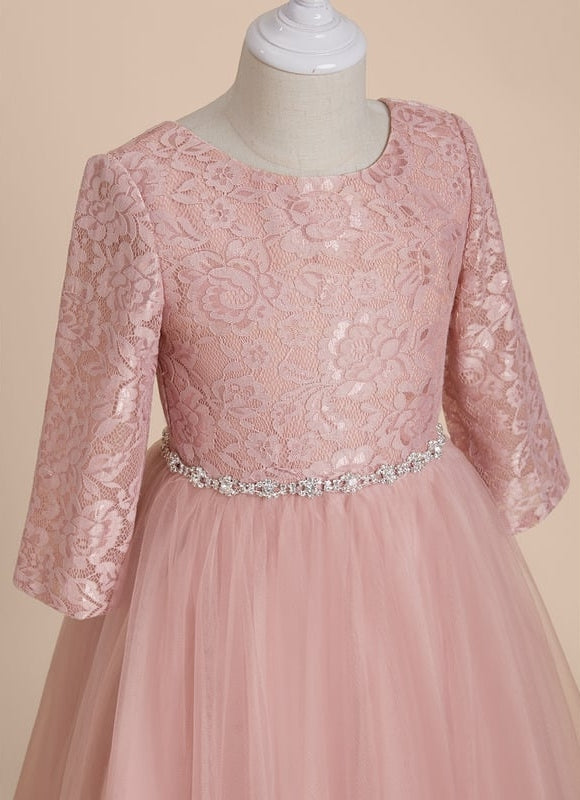 Robe Trapèze Pendule Rosée - gallery 3
