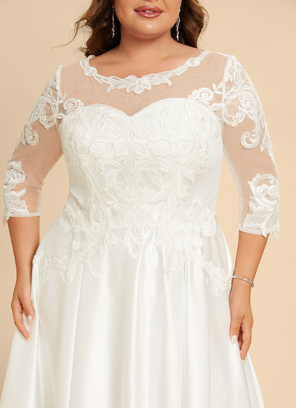Robe Trapèze Éclat Satiné Floral - gallery 8