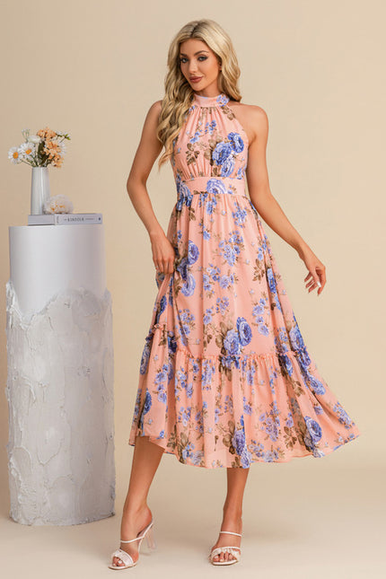 Robe Trapèze Fleurie Légère - gallery 8