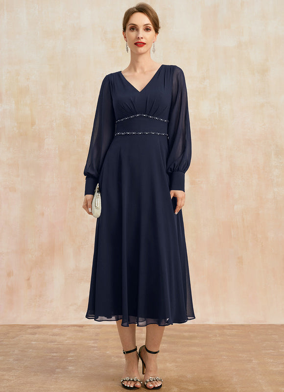 Robe Trapèze Éclat De Vague - gallery 1