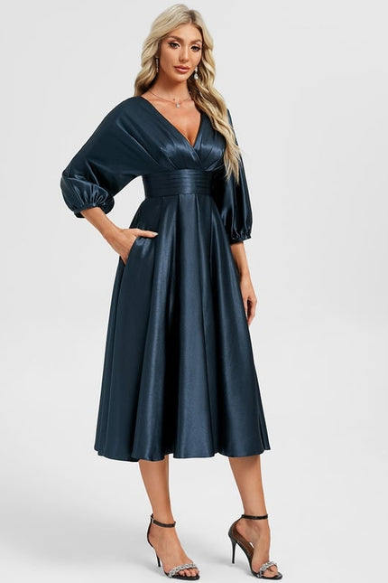 Robe Trapèze Élégance Océanique - gallery 5