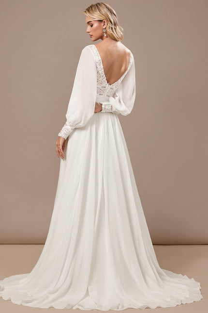 Robe Trapèze Éthérée Satinée - gallery 5