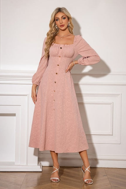 Robe Trapèze Midi Romantique - gallery 5