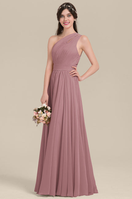 Robe Trapèze Asymétrique Beige - gallery 2