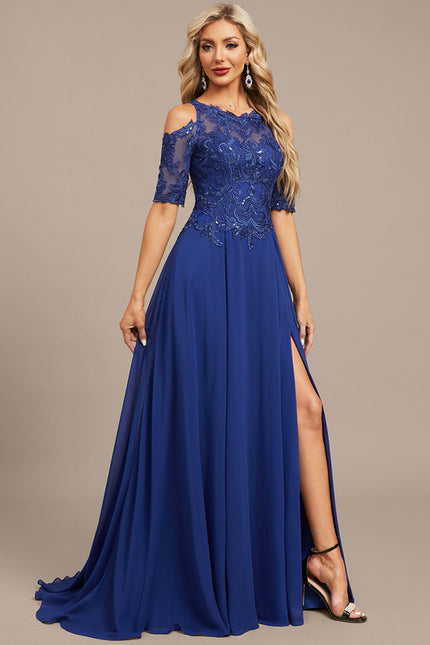 Robe Trapèze Saphir Élégant - gallery 3