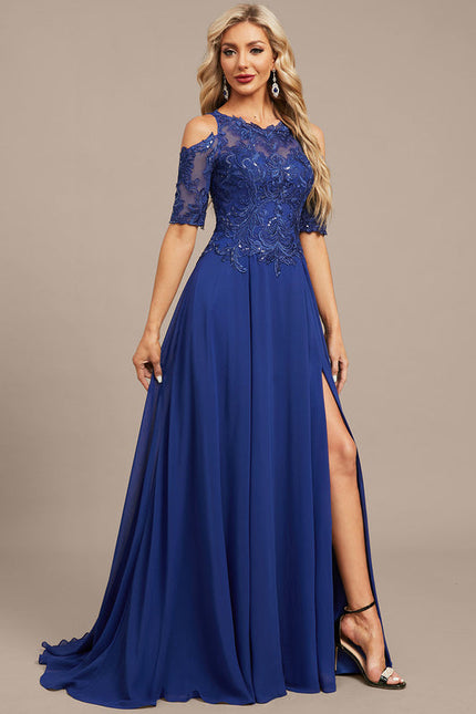 Robe Trapèze Saphir Élégant - gallery 3