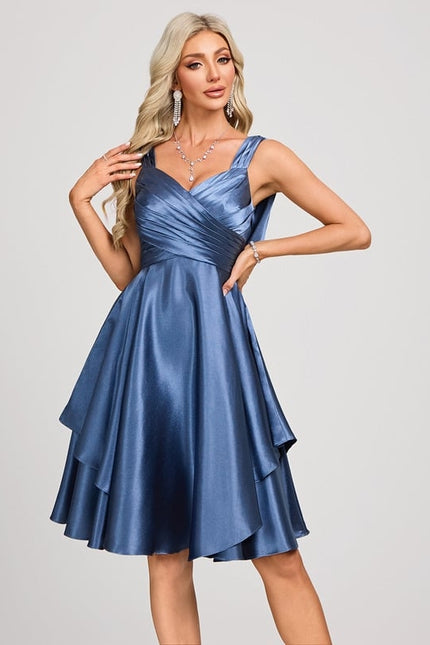 Robe Trapèze Satin Vortex