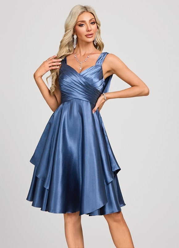 Robe Trapèze Satin Vortex