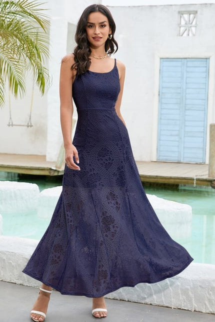 Robe Trapèze Élégance Marine Envoûtante - gallery 1