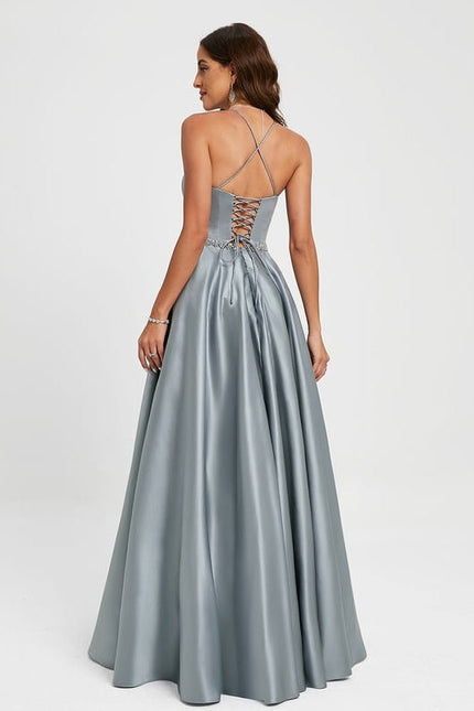 Robe Trapèze Satin Éclat Élégant - gallery 6