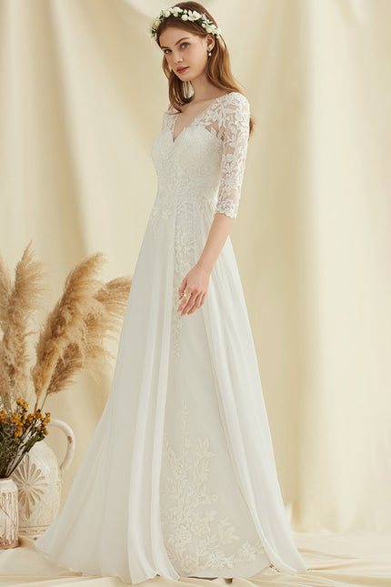 Robe Trapèze Éblouissante Aérienne - gallery 1
