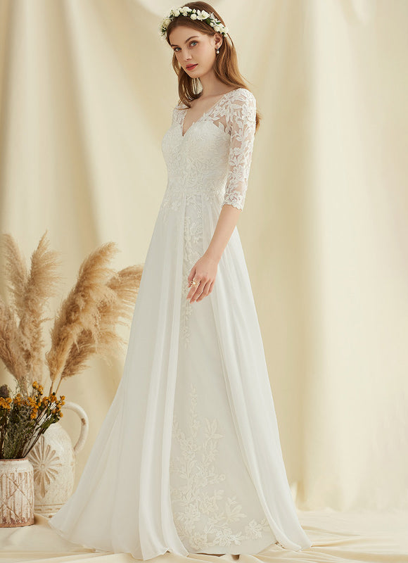 Robe Trapèze Éblouissante Aérienne - gallery 1