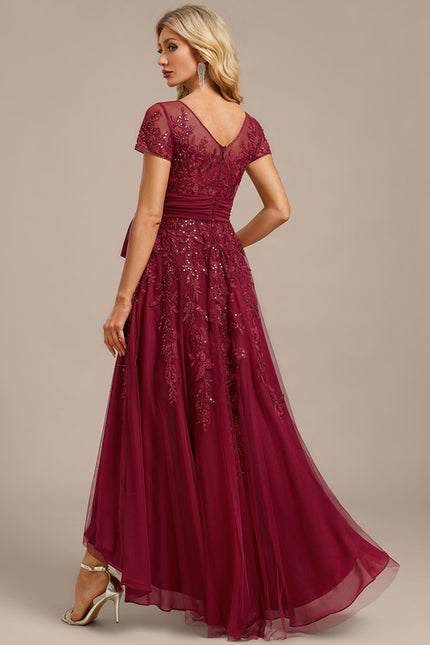 Robe Trapèze Étoile Carmin - gallery 6