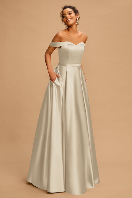 Robe Trapèze Rêve De Lilas Satiné - gallery 6