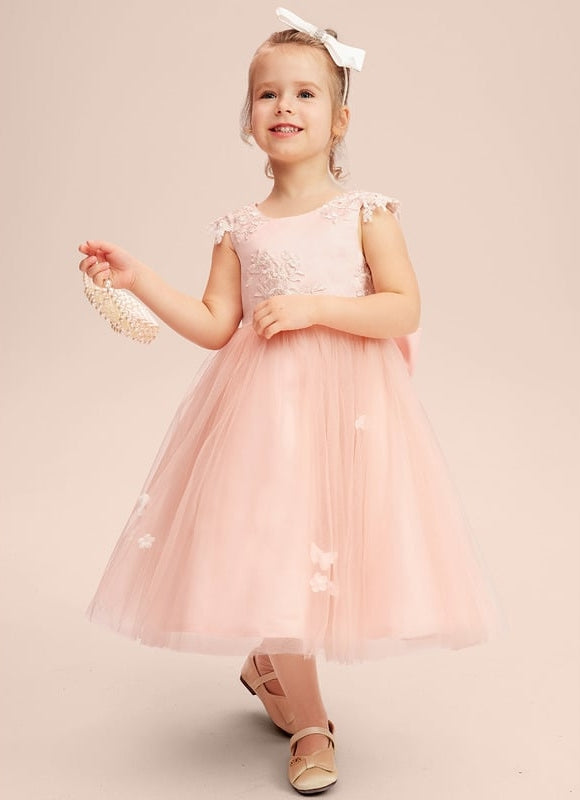 Robe Trapèze Fleurie Pêche - gallery 4