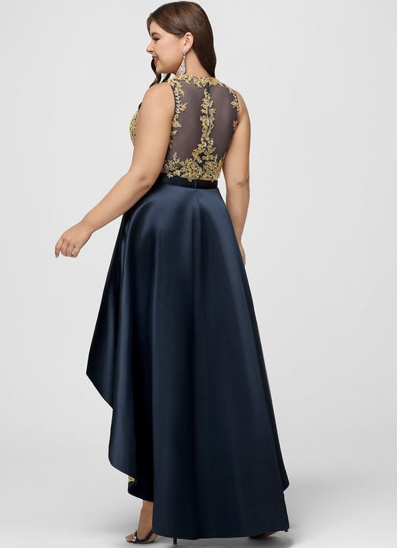 Robe Trapèze Satin Étoile Mystique - gallery 7